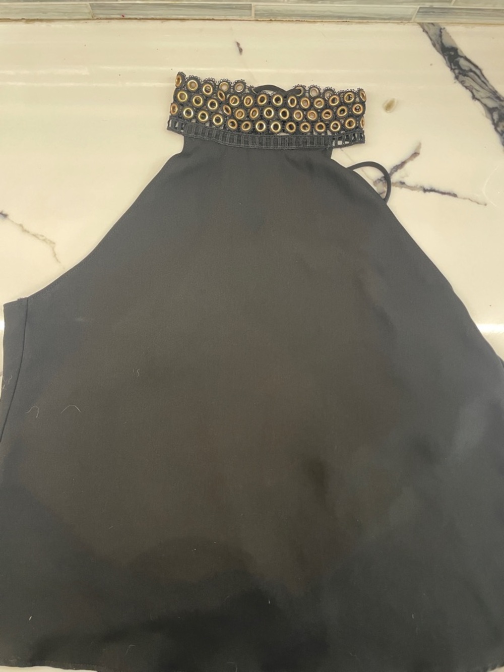 Zara Basic Collection Black Top , open back